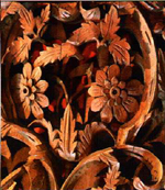 Bulgarian Folk Arts and Crafts: Bulgarian wood-carving - Ceiling in a Tryavna house